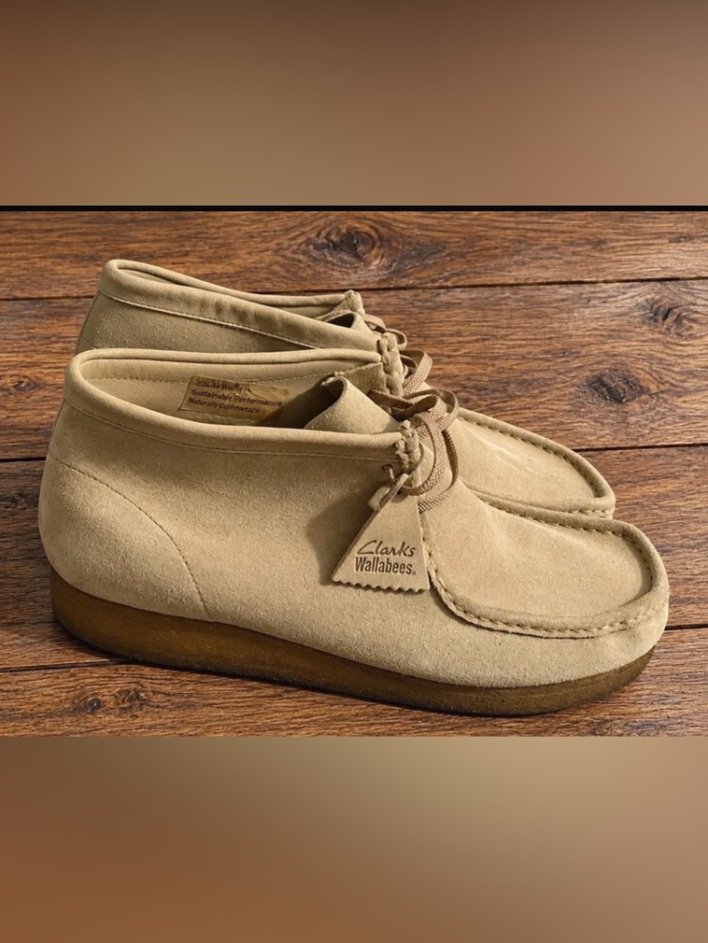 Clarks Wallabees Men’s Suede Chukka Boots - Beige